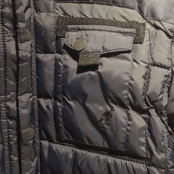 Kangol Double Zip Button Collar Wind Breaker Coat - Picture 2 of 12